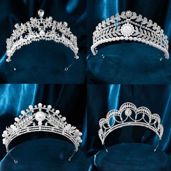 Alloy Crystal Crown Wedding Ball Party Bridal Crown