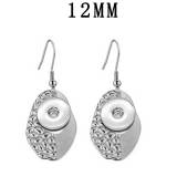 Stainless steel Earrings fit 12MM Snaps button jewelry wholesale