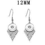 Stainless steel Earrings fit 12MM Snaps button jewelry wholesale