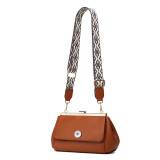 Fashionable diagonal cross bag PU with clip mouth bag fit 20MM Snaps button jewelry wholesale