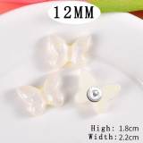 12MM butterfly Resin snap button charms
