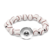 1 buttons Softball Football Volleyball  snap button bracelet fit 18mm snap buttons