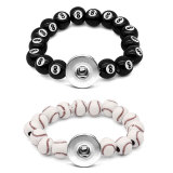 1 buttons Softball Football Volleyball  snap button bracelet fit 18mm snap buttons