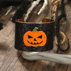 Halloween Party Dark Pumpkin Bat Skull Ghost Metal Bracelet