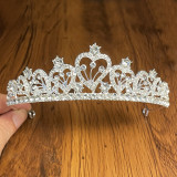 Alloy Crystal Crown Wedding Ball Party Bridal Crown