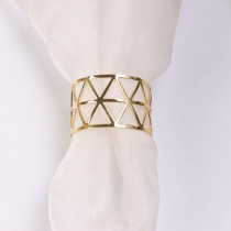 Christmas Table Decoration Hollow Triangle Party Hotel Decoration Napkin Ring
