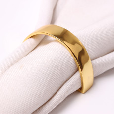 Half circle creative D-shaped party hotel decoration napkin ring