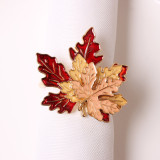 Halloween Thanksgiving Bar Decoration Easter Pumpkin Maple Leaf Party Hotel Decoration Napkin Ring