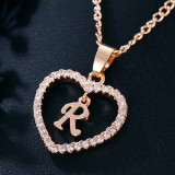 26 Letter Zircon Love Necklace