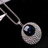 Crystal Round Long Necklace
