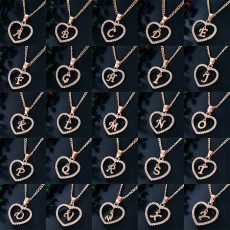 26 Letter Zircon Love Necklace