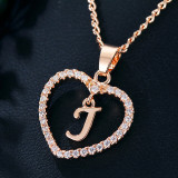 26 Letter Zircon Love Necklace