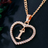 26 Letter Zircon Love Necklace