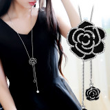 Rose Water Diamond Long Necklace