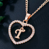 26 Letter Zircon Love Necklace