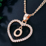 26 Letter Zircon Love Necklace