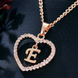 26 Letter Zircon Love Necklace