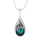 Crystal Diamond Droplet Long Necklace