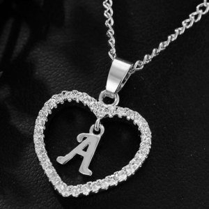 26 Letter Zircon Love Necklace