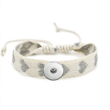 Valentine's Day Double-sided embroidery love  Bracelet fit  20MM Snaps button  wholesale