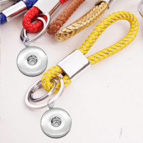 PU leather multi-color keychain fit  20MM Snaps button jewelry wholesale