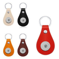 PU leather multi-color keychain fit  20MM Snaps button jewelry wholesale