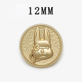 12MM Stereoscopic Rabbit  Easter Metal snap button charms