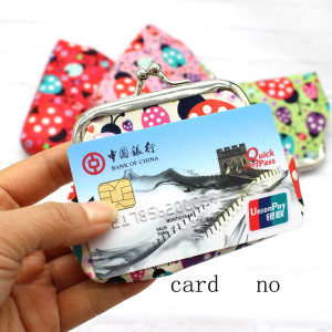 PU Printed Zero Wallet Ladybug Bank Card Bag Children's Zero Money Bag fit 20MM Snaps button jewelry wholesale