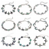 Animal Whale Seahorse Penguin Butterfly Shell Abalone Shell Bracelet Foot Chain Dual Use