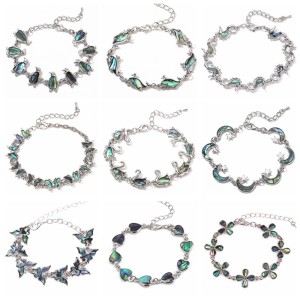 Animal Whale Seahorse Penguin Butterfly Shell Abalone Shell Bracelet Foot Chain Dual Use