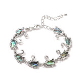 Animal Whale Seahorse Penguin Butterfly Shell Abalone Shell Bracelet Foot Chain Dual Use
