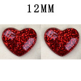 12MM love  Resin snap button charms