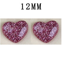 12MM love  Resin snap button charms
