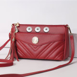 Cross body bag with large capacity leather bag fit 20MM Snaps button jewelry wholesale