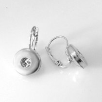 Stainless steel Earrings fit 12MM Snaps button jewelry wholesale