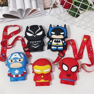 Silicone Marvel Hero Cartoon Bag Shoulder Bag Children's Cute Crossbody Bag