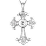 Metal Pendant 60CM Necklace for 20mm Snaps button jewelry wholesale