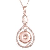 Metal Pendant 60CM Necklace for 20mm Snaps button jewelry wholesale