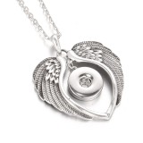 Metal Pendant 60CM Necklace for 20mm Snaps button jewelry wholesale