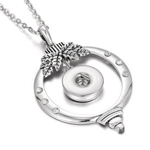 Metal Pendant 60CM Necklace for 20mm Snaps button jewelry wholesale