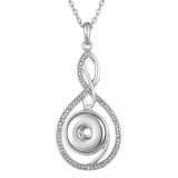 Metal Pendant 60CM Necklace for 20mm Snaps button jewelry wholesale