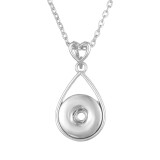 Metal Pendant 60CM Necklace for 20mm Snaps button jewelry wholesale