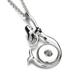 Metal Pendant 60CM Necklace for 20mm Snaps button jewelry wholesale