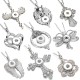 Metal Pendant 60CM Necklace for 20mm Snaps button jewelry wholesale