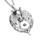 Metal Pendant 60CM Necklace for 20mm Snaps button jewelry wholesale