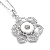 Metal Pendant 60CM Necklace for 20mm Snaps button jewelry wholesale