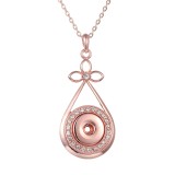 Metal Pendant 60CM Necklace for 20mm Snaps button jewelry wholesale