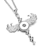 Metal Pendant 60CM Necklace for 20mm Snaps button jewelry wholesale