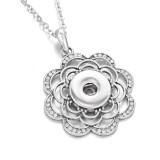 Metal Pendant 60CM Necklace for 20mm Snaps button jewelry wholesale