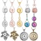 Metal Pendant 60CM Necklace for 20mm Snaps button jewelry wholesale